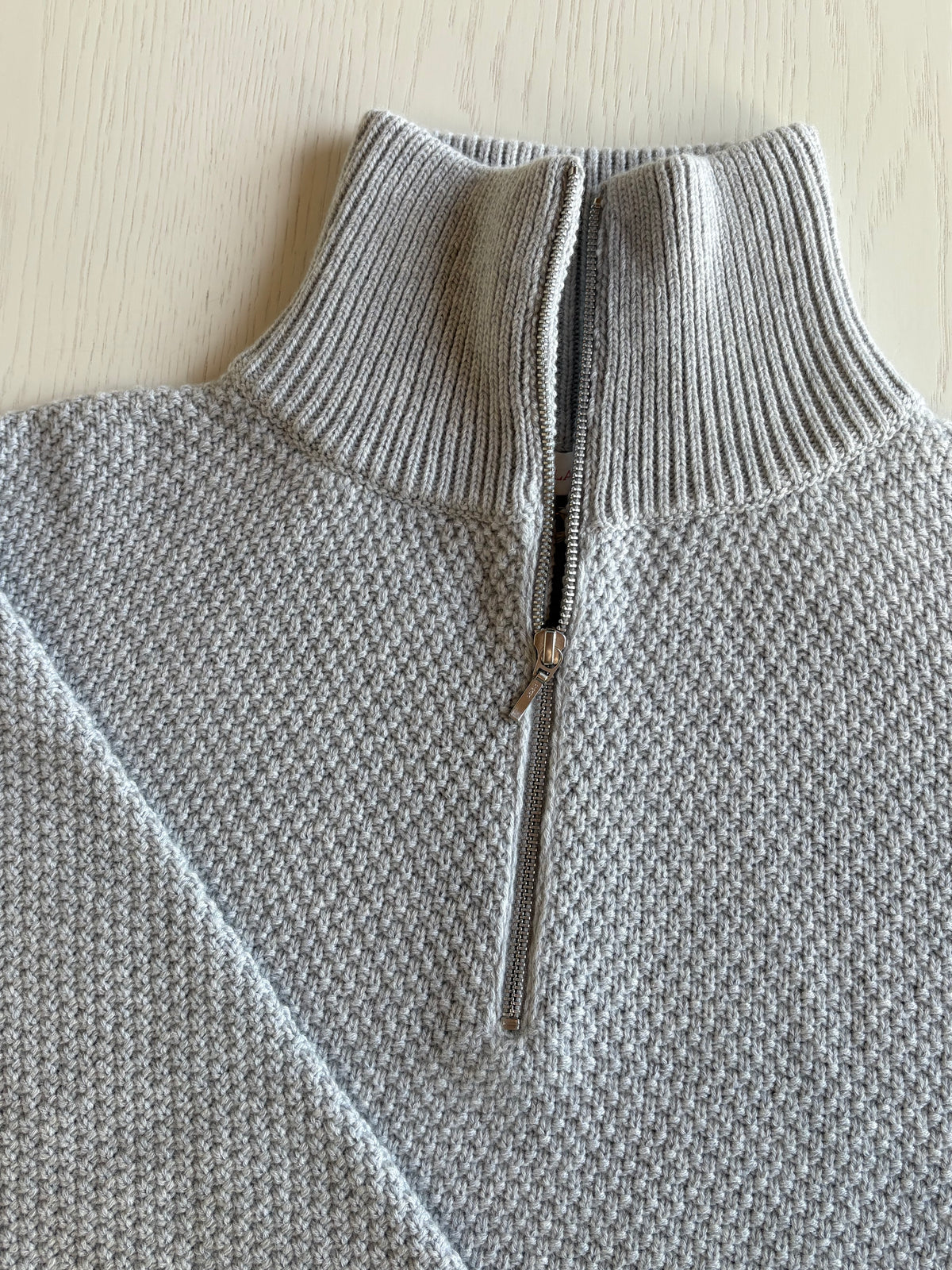 Zip High Neck Sweater