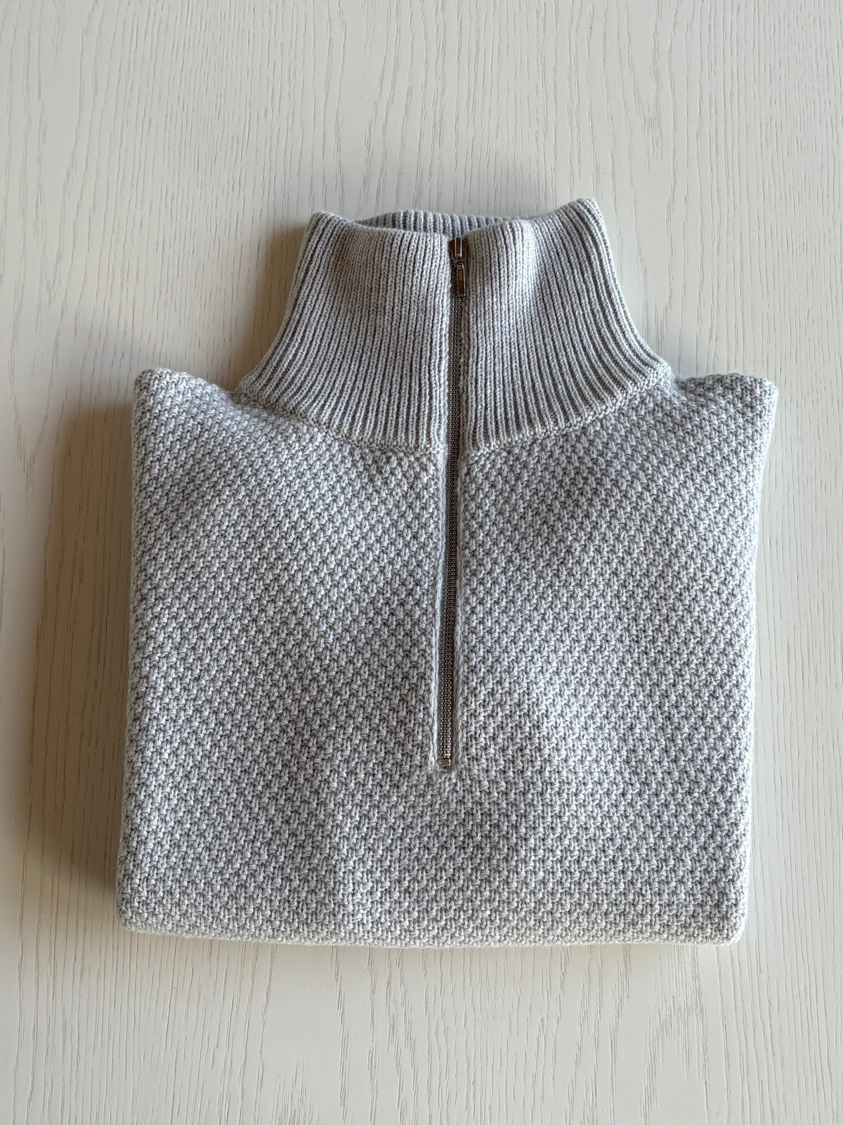 Zip High Neck Sweater